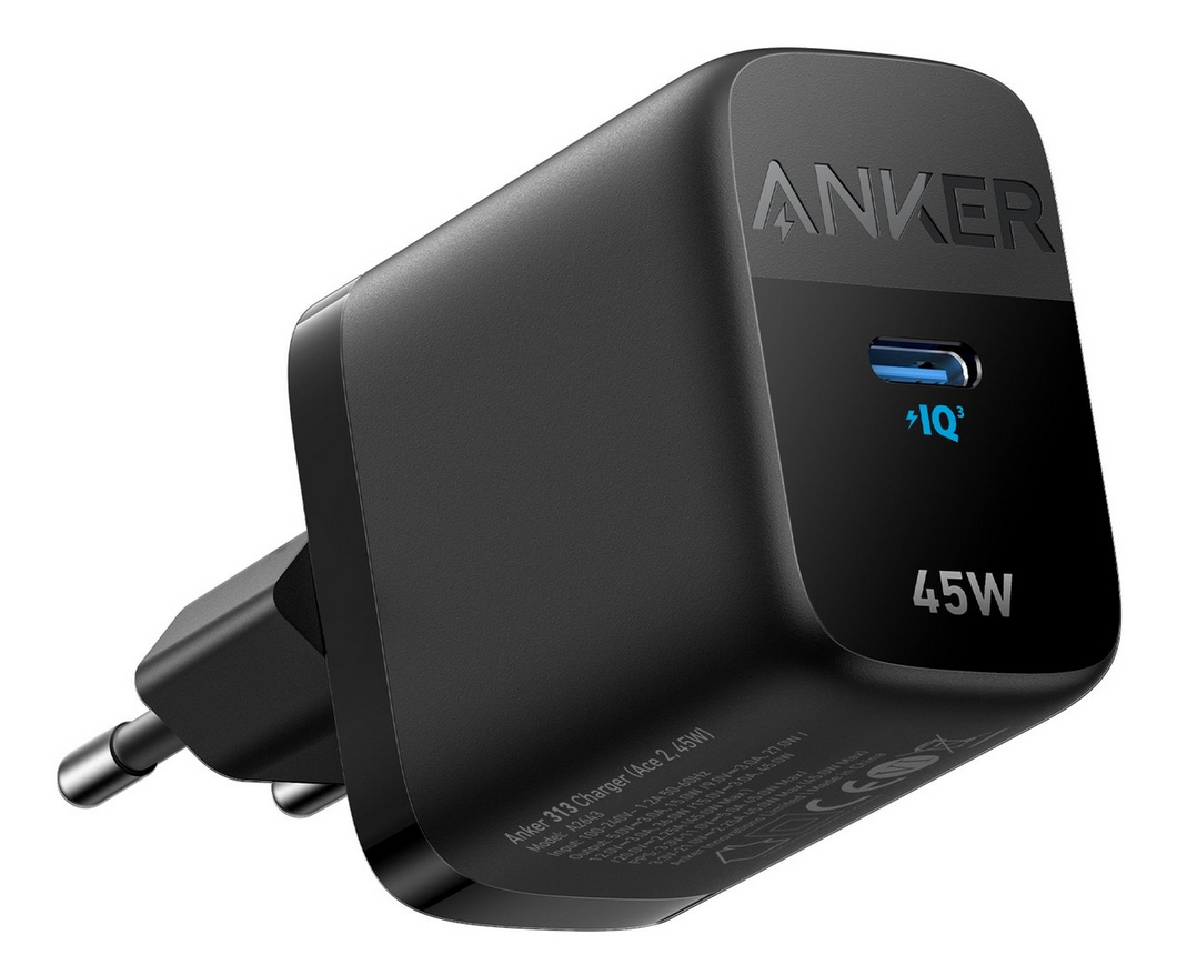 Image of Anker 313 Charger Universal Black AC Fast charging Indoor