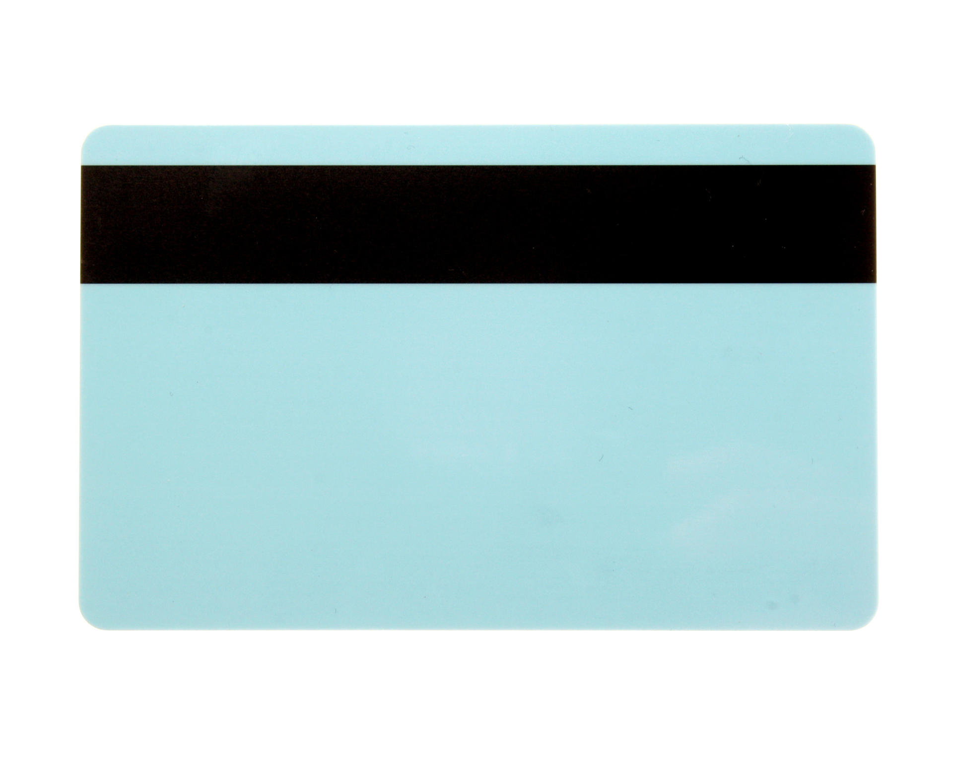 Image of Digital ID Light Blue 760 Micron Plastic Cards With Hi-Co Magnetic...