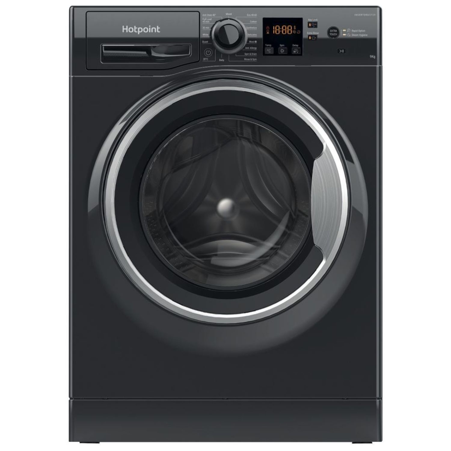 Hotpoint AntiStain 9kg 1400rpm Washing Machine - Black