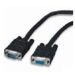 4XEM 15ft VGA HD15 M/F VGA cable 179.9" (4.57 m) VGA (D-Sub) Black