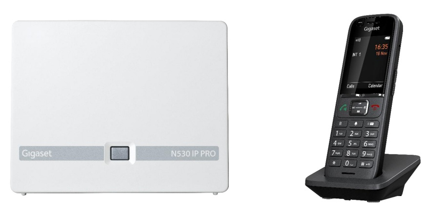Gigaset N530 IP PRO + S700H PRO DECT telephone Caller ID Anthracite