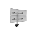 HAT Design Works BILD-2/2-CM-124 monitor mount / stand 24" Silver Desk