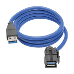 Tripp Lite U324-003-KJ USB cable USB 3.2 Gen 1 (3.1 Gen 1) 35.8" (0.91 m) USB A Black, Blue