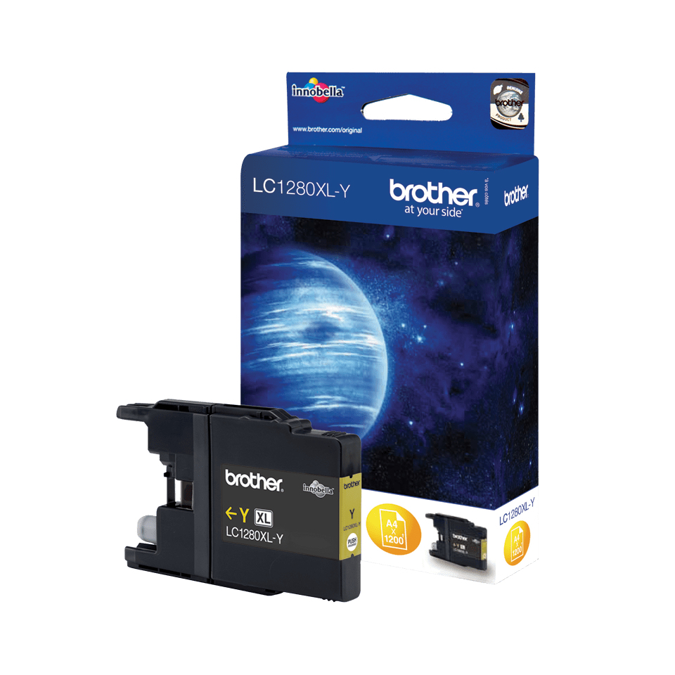 Image of Brother LC-1280XLY Ink cartridge yellow high-capacity, 1.2K pages...