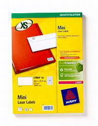 Image of Avery White Mini Laser Labels