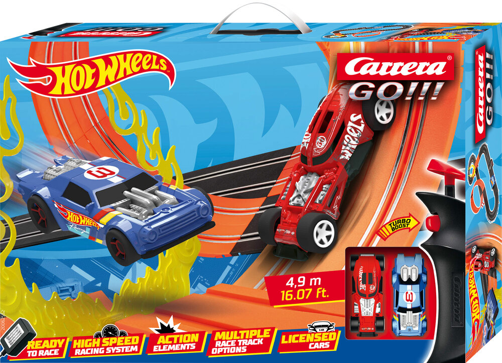 Image of CARRERA GO!!! Hot Wheels 4.9 - Racing vehicle & track set - 6...