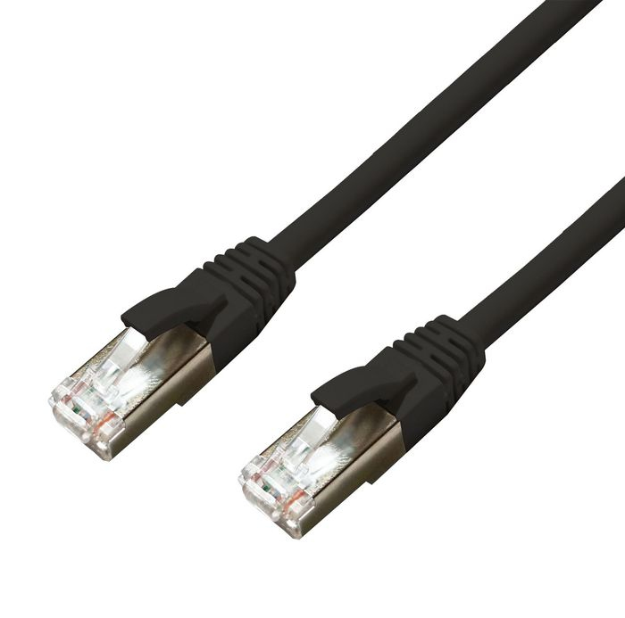 Image of Microconnect MC-SFTP6A02S networking cable Black 2 m Cat6a S/FTP...