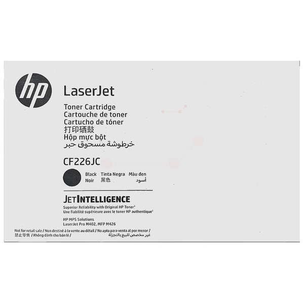 HP CF226JC Toner cartridge Contract. 10.2K pages ISO/IEC 19752 for HP
