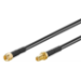 Microconnect 51675 coaxial cable 1 m RP-SMA Black