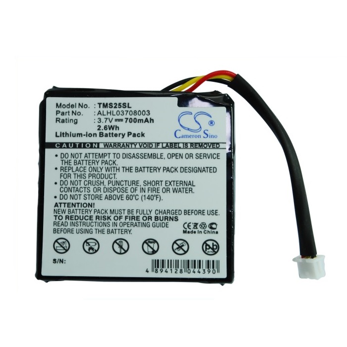 CS-TMS25SL NONAME Battery for GPS Battery for TomTom ALHL03708003