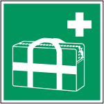 Brady ISO Safety Sign - Medical grab bag