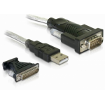 DeLOCK 61308 serial cable Black USB Type-A DB-9