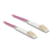 DeLOCK Optical Fiber Cable LC Duplex to LC Duplex Multi-mode OM4 angled 2 m