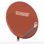 Schwaiger SPI800 satelliet antenne 10,7 - 12,75 GHz Rood