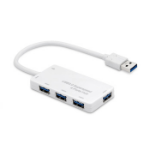 Dynamode USB3-HB-4PM interface hub USB 3.2 Gen 1 (3.1 Gen 1) Type-A 5000 Mbit/s White