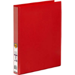 MARBIG CLEAR VIEW INSERT BINDER A4 3D RING 25MM RED