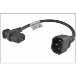 Microconnect PEA1416 power cable Black 0.3 m C13 coupler C14 coupler