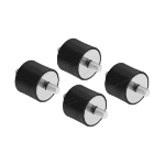 DeLOCK 60815 mounting kit Black, Steel Steel, Rubber