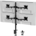 VONHAUS Quad Monitor Stand for 13-32" Screens, Four Screen Monitor Desk Mount, Height Adjustable, Easy Assemble Stand with Full Tilt, Rotation & Swivel Arms, VESA 75x75 & 100x100mm