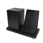 Deflecto Wireless Charging Desk Tidy in Faux Leather