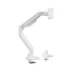 Brateck LDT81-C012-W NOTEWORTHY HEAVY-DUTY GAS SPRING MONITOR ARM For most 17'~49' Monitors, Fine Texture White (LS)