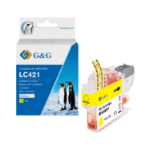 CTS Wholesale Compatible Replacement for the Brother LC421Y Yellow Ink Cartridge 6.5ml Dye Ink 200 Pages