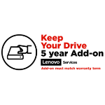 Lenovo Keep Your Drive Add On - Extended service agreement - 5 years - for ThinkCentre Edge 93z, ThinkCentre M90a, M90a Gen 3, M910z, M920z AIO, M93z, X1