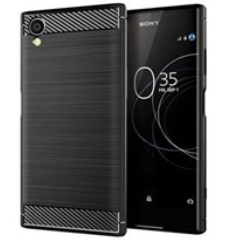 JLC Sony Xperia L3 Brushed Silicone - Black mobile phone case 14.5 cm (5.7") Cover