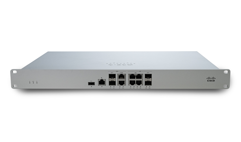 Cisco Meraki MX95-HW hardware firewall 1U 2000 Mbit/s