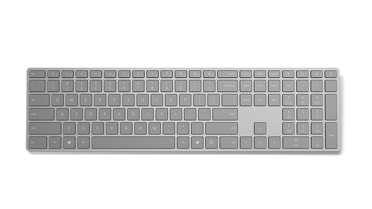 Image of Microsoft Surface keyboard Bluetooth QWERTY UK English Grey