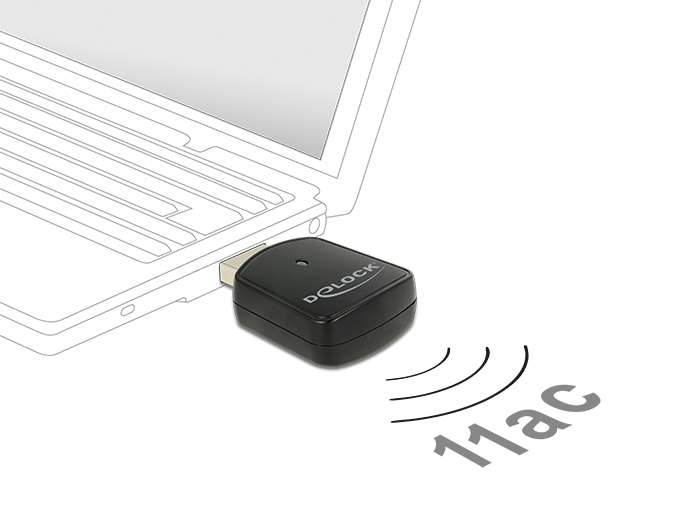 Image of DeLOCK 12502 network card WLAN 867 Mbit/s