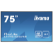 iiyama PROLITE LH7542UHS-B3 Digital signage flat panel 189.2 cm (74.5") IPS 500 cd/m² 4K Ultra HD Black Built-in processor Android 8.0 18/7