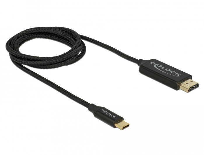Image of DeLOCK 84904 video cable adapter 1 m USB Type-C HDMI Black
