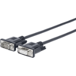 Vivolink PRORS15 serial cable Black 15 m RS-232