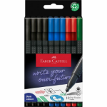 Faber-Castell Grip Finepen fineliner Fine Black, Blue, Green, Red 10 pc(s)