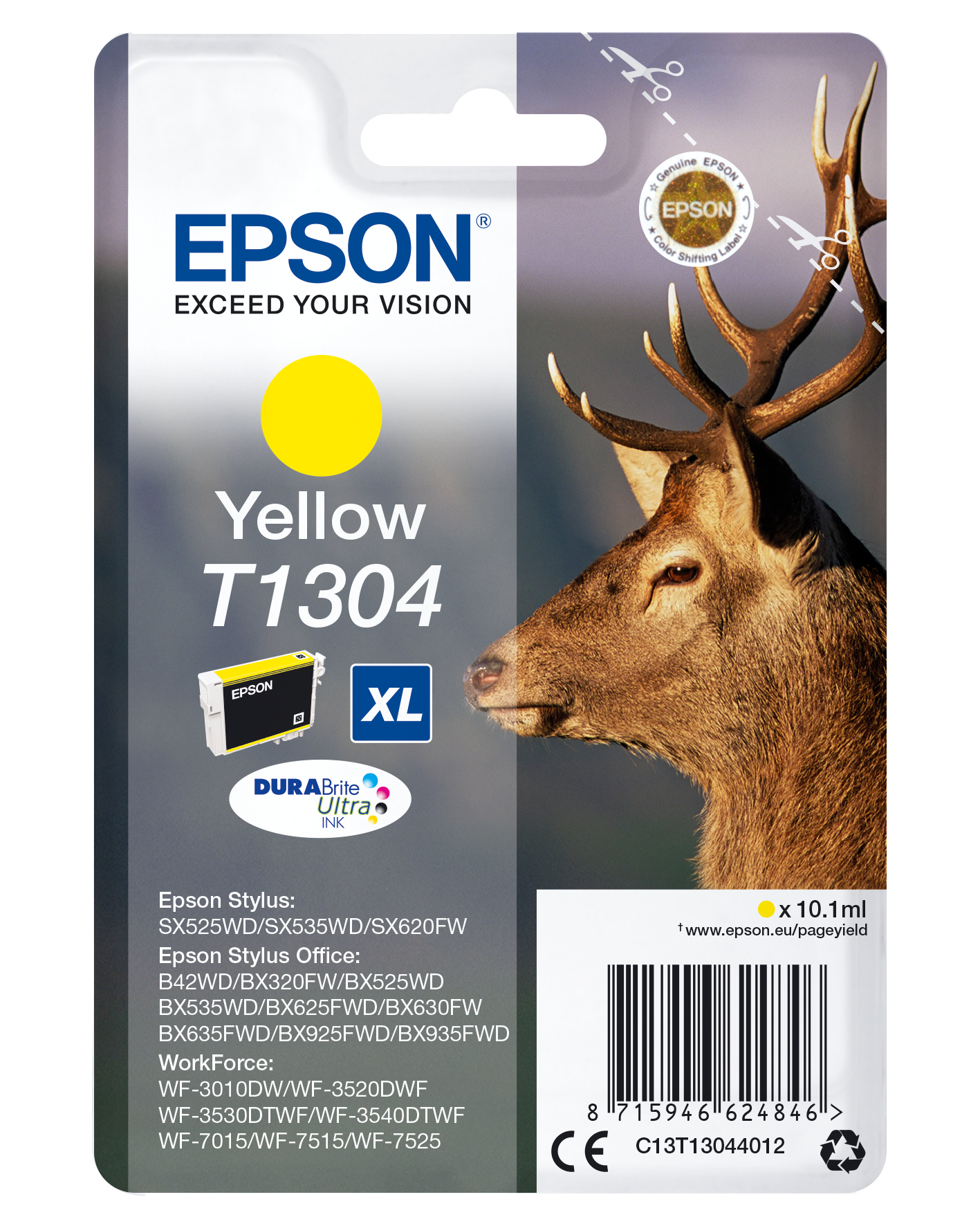 Epson T1304 Stag Yellow Ink Cartridge