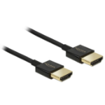 DeLOCK HDMI/HDMI, 2 m HDMI cable HDMI Type A (Standard) Black
