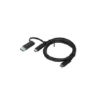 Lenovo 4X90U90618 USB cable 1 m USB 3.2 Gen 1 (3.1 Gen 1) USB A/USB C USB C Black