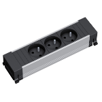 Bachmann 916.1129 power extension 0.1 m 3 AC outlet(s) Black