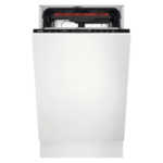 AEG Series 7000 GlassCare Integrated Slimline Dishwasher - D-Rated, White control panel