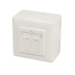 LogiLink NP0124 socket-outlet 2 x RJ-45 Metallic, White