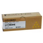 Ricoh 408187/SPC360HE Toner-kit yellow high-capacity, 5K pages ISO/IEC 19752 for Ricoh SP C 360/361