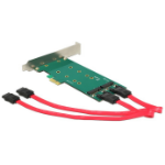 DeLOCK 2x 67-pin M.2 key B - 2x SATA 7-pin interfacekaart/-adapter Intern