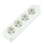 LOGON PROFESSIONAL 4-WAY POWER STRIP: WHITE -