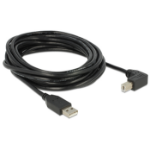 DeLOCK 5m, USB 2.0-A - USB 2.0-B USB cable USB A USB B Black