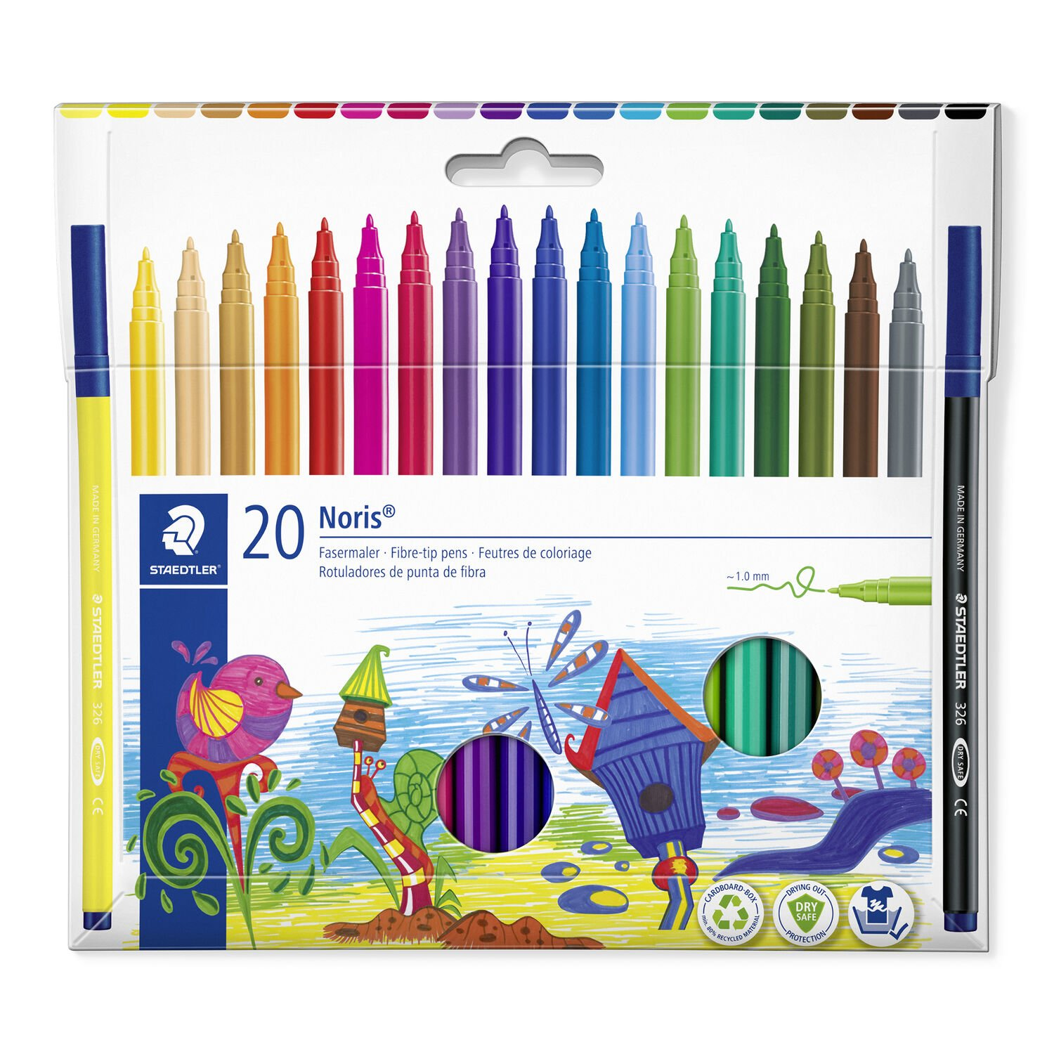 Image of Staedtler 326 C20 permanent marker Bullet tip Assorted colours 20...
