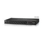 ATEN 8-Port Intelligent 1U ECO Power Distribution Unit (PDU), Metered & Switched by Outlet (7 x C13, 1 x C19) 16Amp