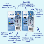 Epson C13T27014012/27 Ink cartridge black, 350 pages 6,2ml for Epson WF 3620