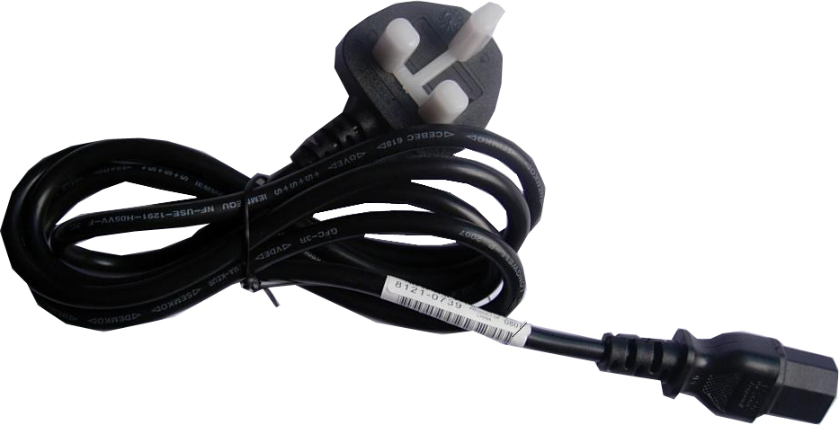 Image of HP 8121-0739 power cable Black 1.9 m C13 coupler