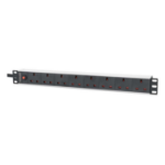 Intellinet 19" 1U PDU 7-way UK, Overload Protection, Rackmount, Power Distribution Unit, UK 3-pin outlets, 3m power cord, output
